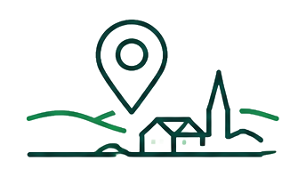 Symbol for sentral beliggenhet
